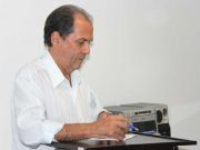 CD Rubens Azevedo, mestre de cerimonia do lançamento do livro