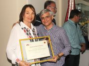 Dra. Yara Silva e o ex-presidente do CRO-RN, Eimar Lopes