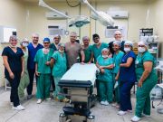 Equipe de cirurgias bucomaxilofaciais do professor Hécio Morais, UERN, no Hospital Regional de Caicó