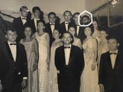 Formatura do curso de Odontologia em 1968 com o patrono da turma, o professor Guilherme