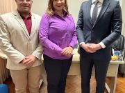O vereador Dr. Cubano após audiência com a Dra. Jane Nóbrega e Dr. Landoaldo Falcão 