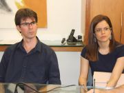 Os professores Gustavo e Geórgia, da UERN
