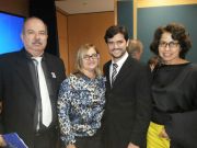 O presidente da FIO, José Ferreira Campos Sobrinho, a conselheira Aldenísia com representantes da UERN e UFPBo MS