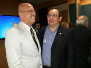 Gilberto Pucca, coordenador de Saúde Bucal do MS, com Ivan Tavares, presidente do SOERN