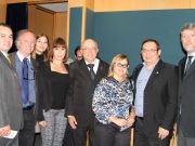 Aldenísia Albuquerque Barbosa e Ivan Tavares com o presidente da CFO, Airton Morilhas