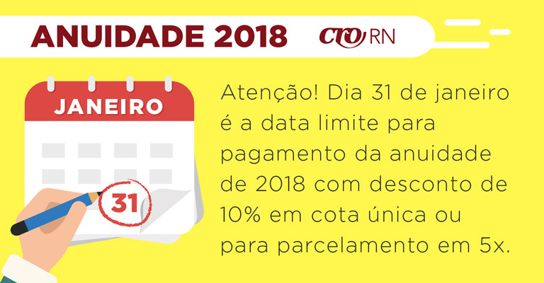   Anuidade 2018 - 