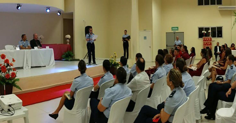 Formatura do curso de ASBs do Esquadrão de Saúde da Base Área de Natal