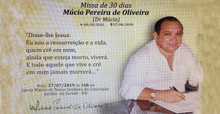 Dr. Givaldo homenageia o amigo que partiu...