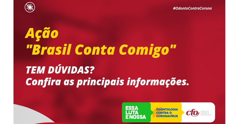 O CFO publica manual sobre cadastramento do "O Brasil conta comigo - Profissionais da Saúde"