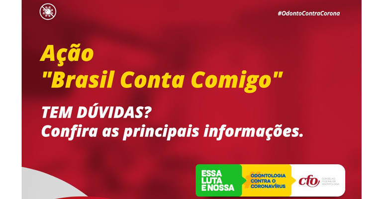 O CFO publica manual sobre cadastramento do "O Brasil conta comigo - Profissionais da Saúde"