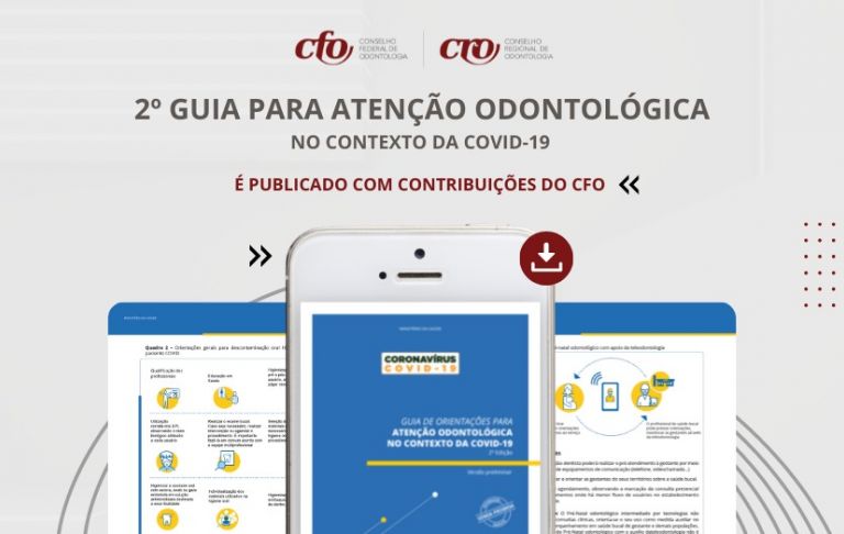 2º Guia para Atenção Odontológica no contexto da Covid-19 é publicado com contribuições do CFO