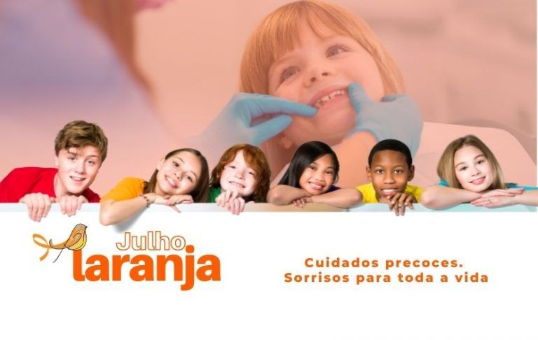 Julho Laranja: campanha promove cuidados com a saúde bucal por meio da Ortodontia preventiva na infância
