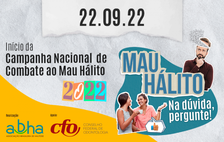 Dia Nacional de Combate ao Mau Hálito: CFO apoia campanha da Associação Brasileira de Halitose (ABHA)
