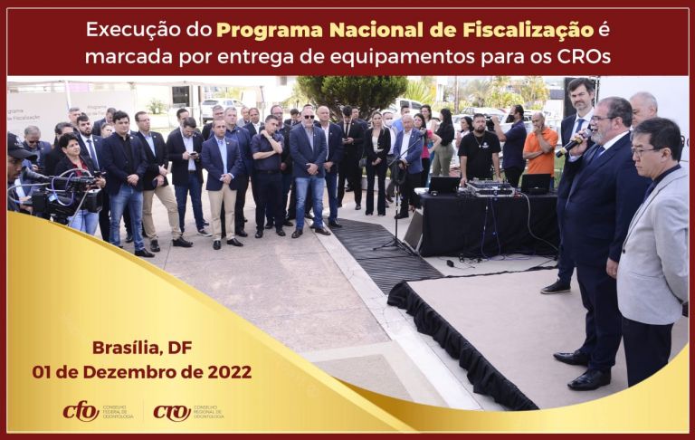 Execução do Programa Nacional de Fiscalização é marcada por entrega de equipamentos para os CROs