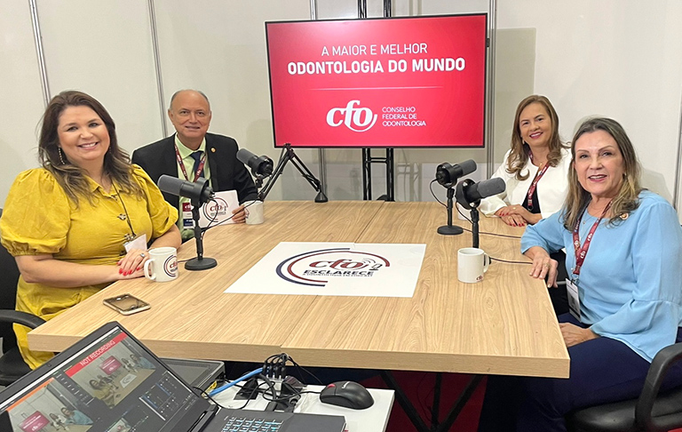 Presidente do CRO-RN  participa de gravação do PodCast do CFO em São Paulo 