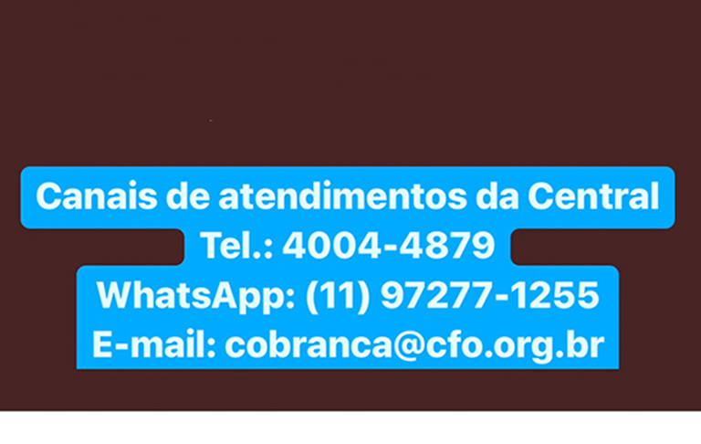CFO implantou a Central Exclusiva para Negociação de Débitos Inadimplidos