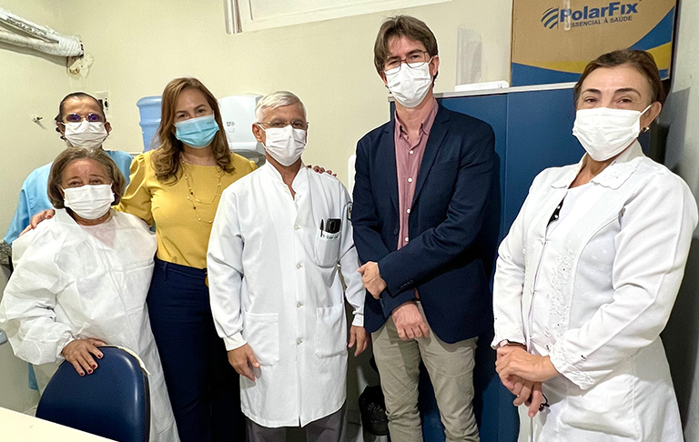 Presidente do CRO-RN e conselheiro visitam serviço de Odontologia Hospitalar do hospital Walfredo Gurgel
