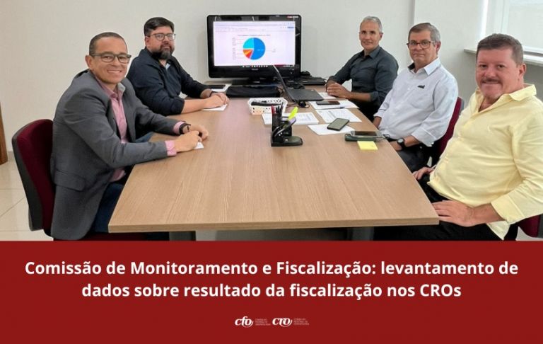 Reunião Comissão de Monitoramento e Fiscalização: levantamento de dados sobre resultado da fiscalização nos CROs