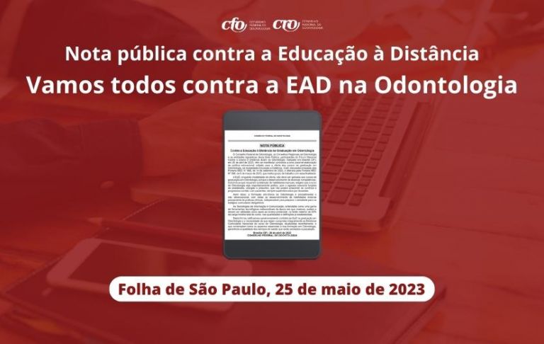 Odontologia contra EAD: apoie a Nota Pública