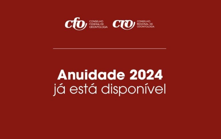 Anuidade 2024 já está disponível