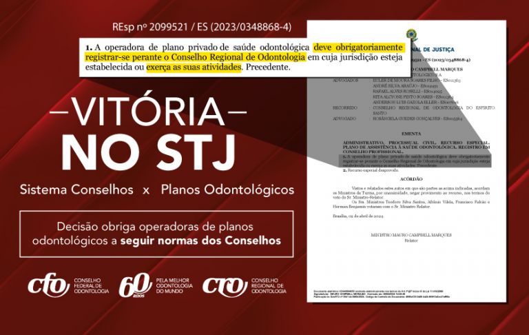 Vitória no Superior Tribunal de Justiça: Sistema Conselhos X Planos Odontológicos