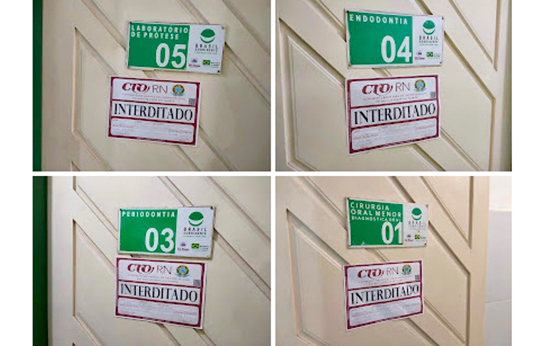 Fiscalização do CRO-RN interdita consultórios em UBSs e CEO de João Câmara; e um consultório em UBS de Parazinho