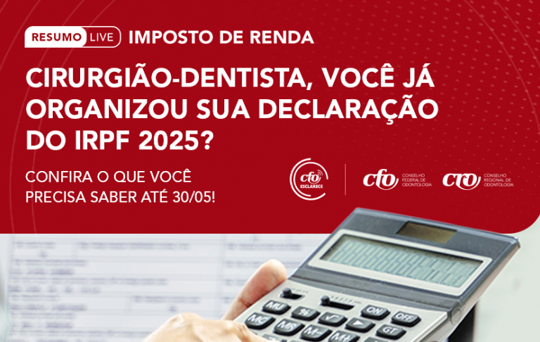 Live do CFO Esclarece traz informações sobre a declaração do Imposto de Renda 2025