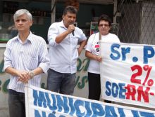 SOERN realiza ato público em defesa dos dentistas em greve em Natal