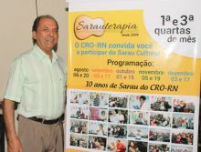 Festa dos 10 anos do Sarauterapia do CRO-RN teve homenagens ao seu criador e ao coordenador