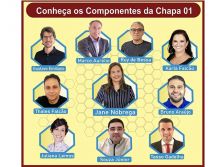 Conheça os componentes e as propostas da Chapa 01 