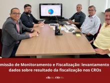 Reunião Comissão de Monitoramento e Fiscalização: levantamento de dados sobre resultado da fiscalização nos CROs