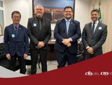 Representantes do CFO se reúnem com senador Davi Alcolumbre