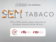 CFO e CROs alertam: tabaco está entre as principais causas do câncer de boca