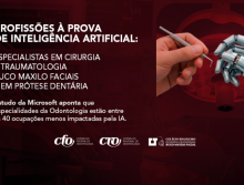 Estudo da Microsoft aponta: Especialistas em Cirurgia e Traumatologia Buco Maxilo Facial e em Prótese Dentária estão entre as 40 profissões menos impactadas pela Inteligência Artificial generativa